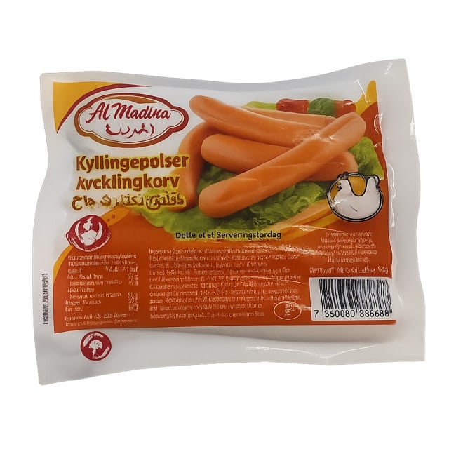 AL M Kycklingkorv stark fryst 340gr*32