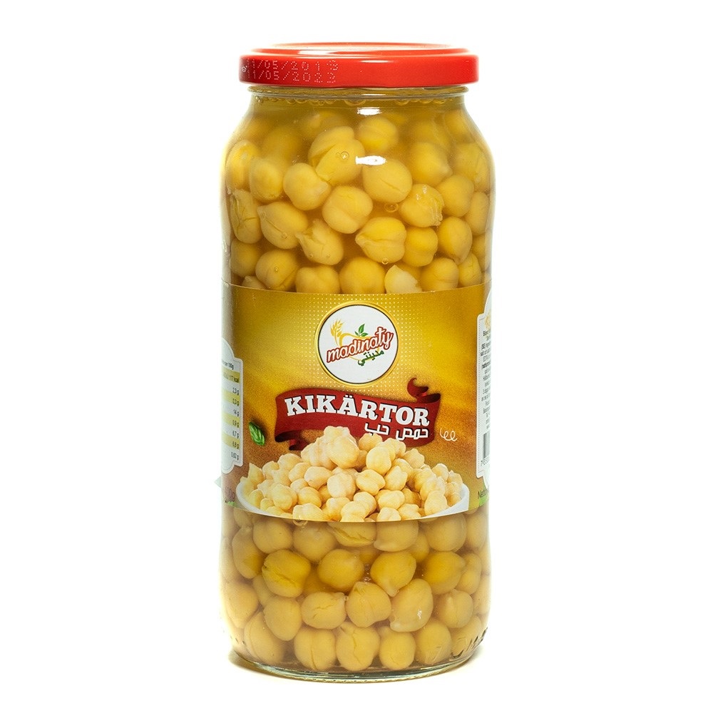 Mad Kikärter i Glas 570gr*12