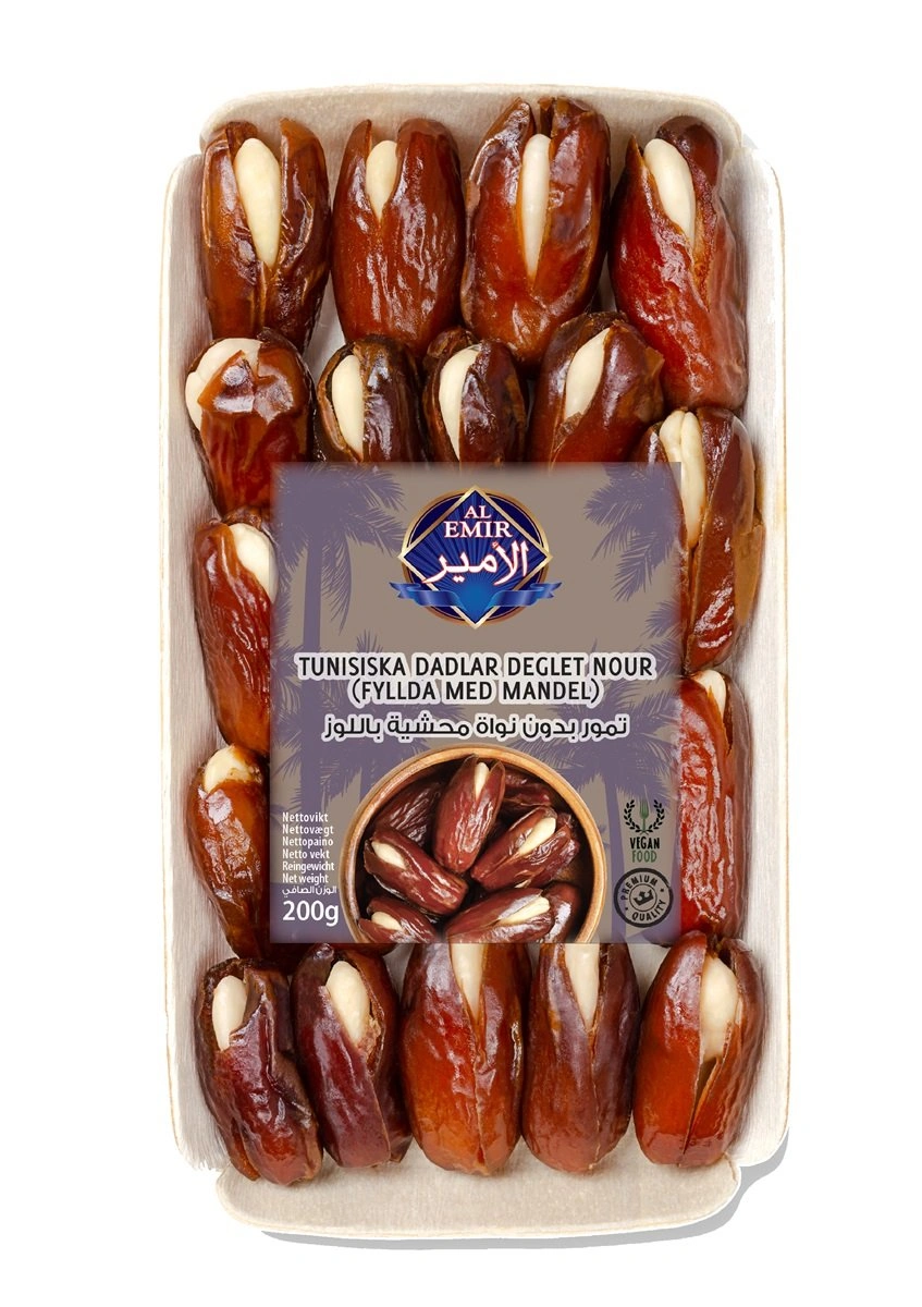Tunisiska dadlar fyllda med mandel 200gr*30