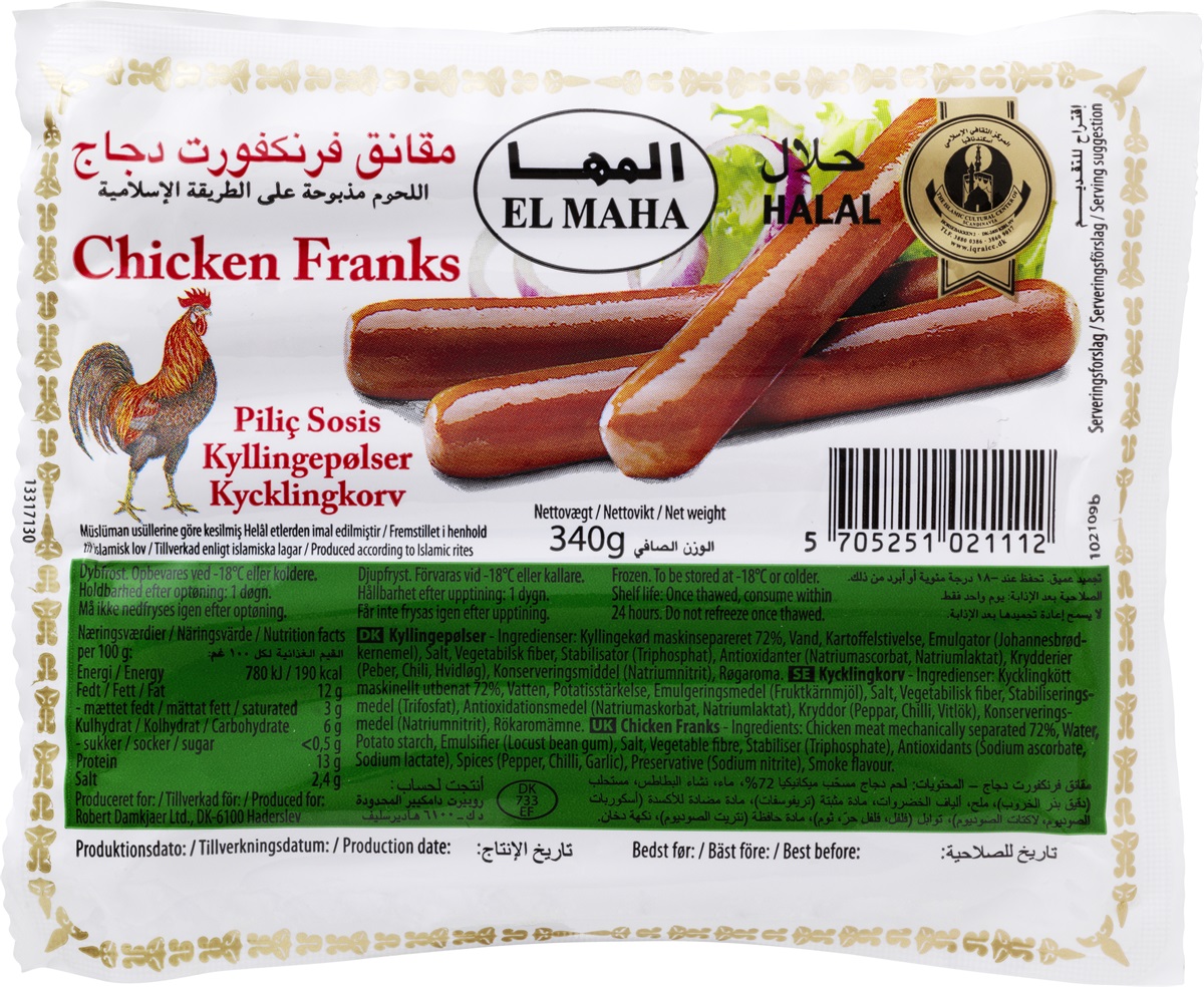 ELM Kyckling KorvFryst 340g*32