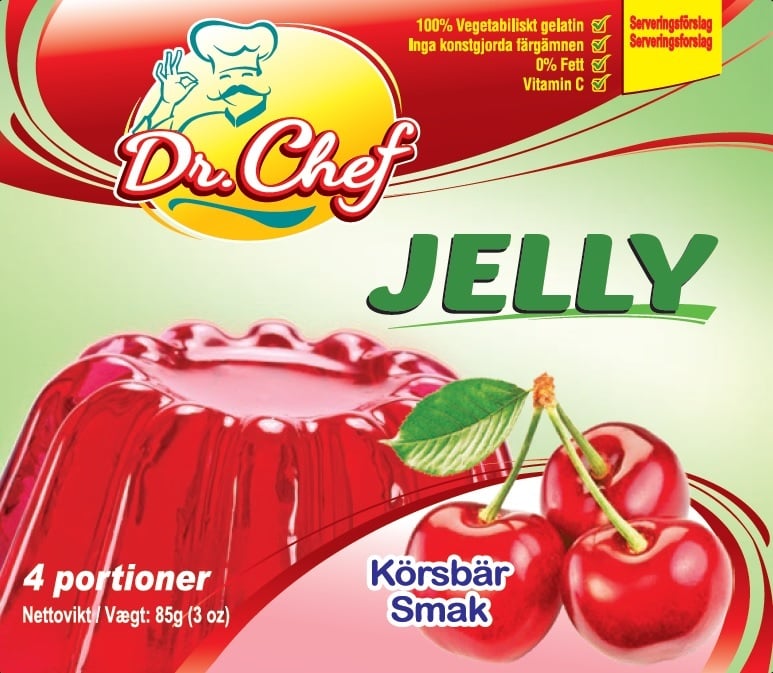 Dr Jelly Körsbery 85gr*72