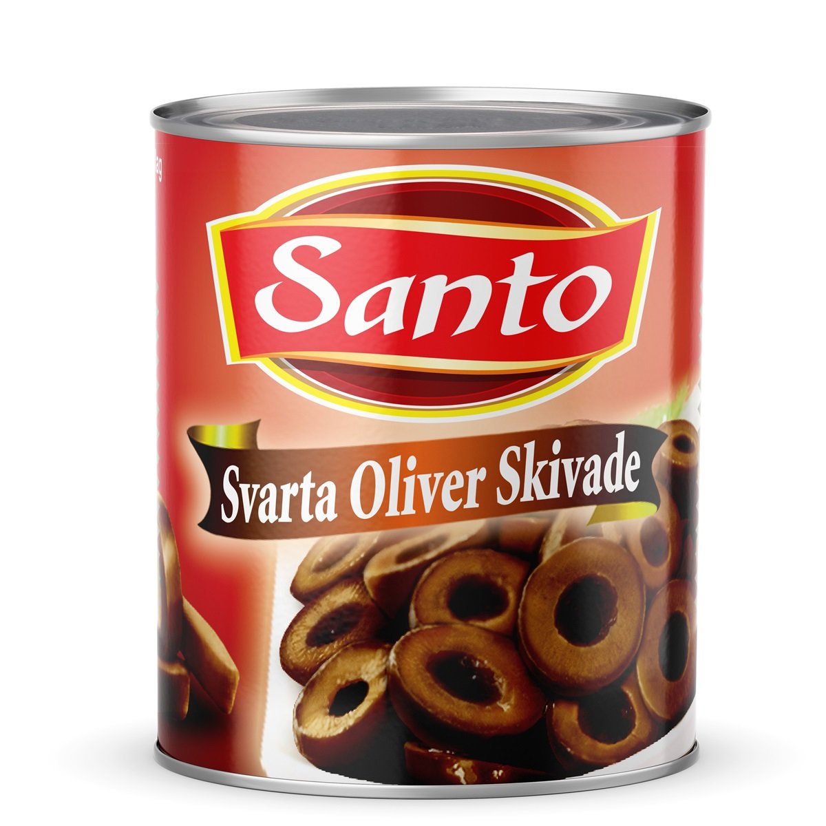 Santo svarta oliver skivade 3kg*6