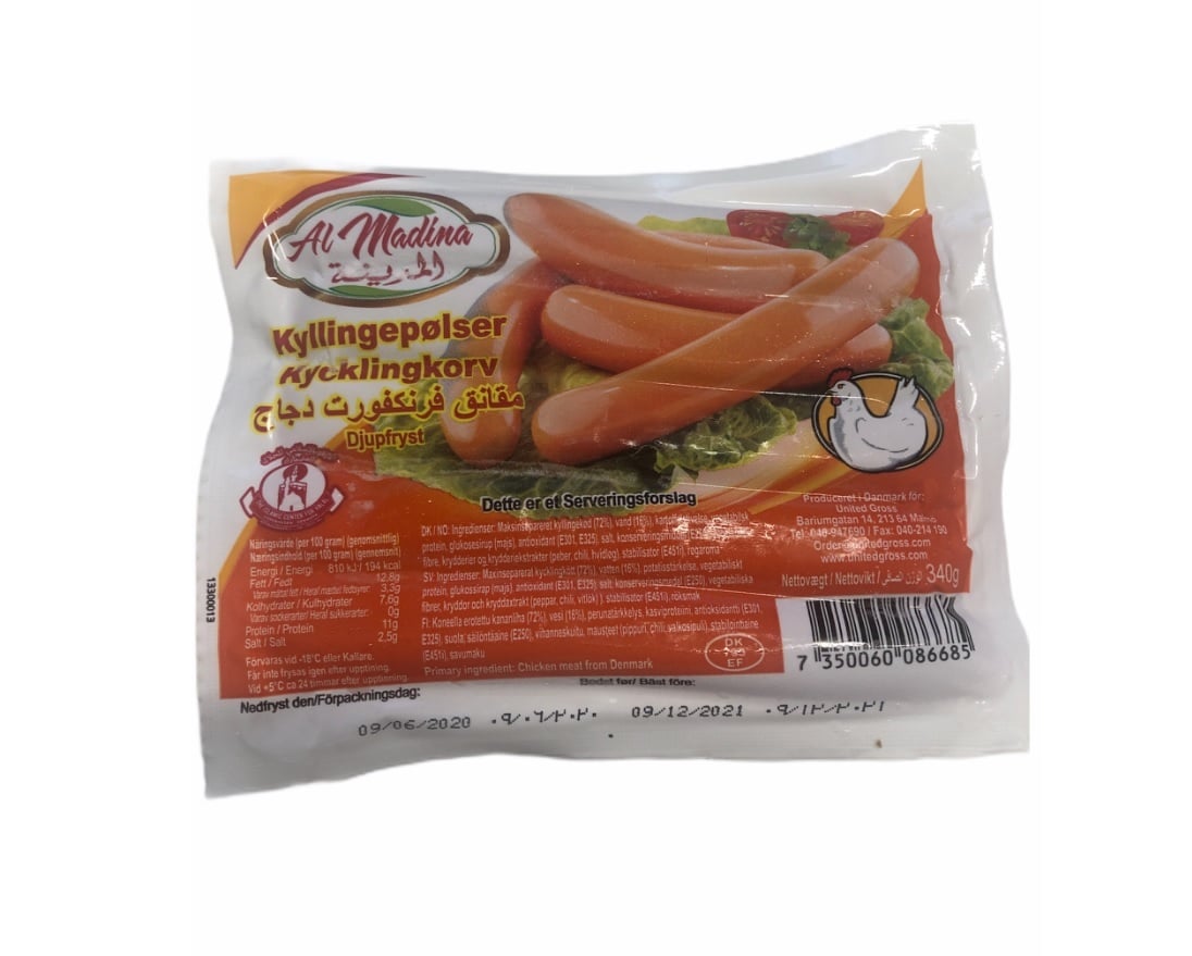 AL M Kycklingkorv fryst 340gr*32