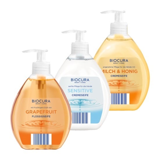 Pumptvål Lacura 500ml*15 TEXT