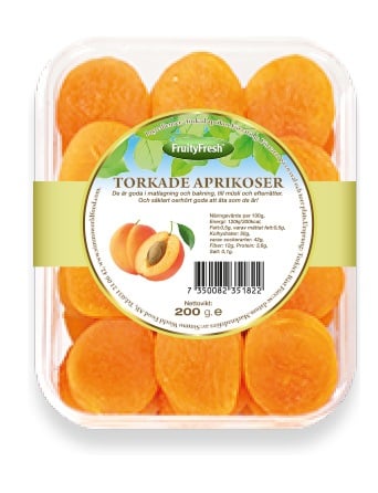 Aprikos Torkade Fruity Fresh 150gr*48