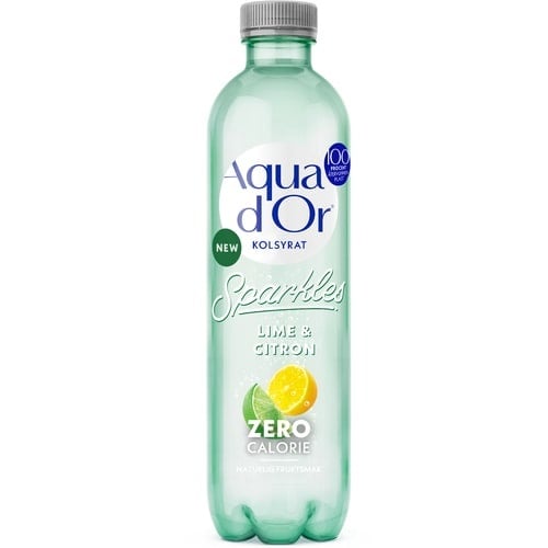 Aquador Lime & Citron Kolsyra 50cl*12