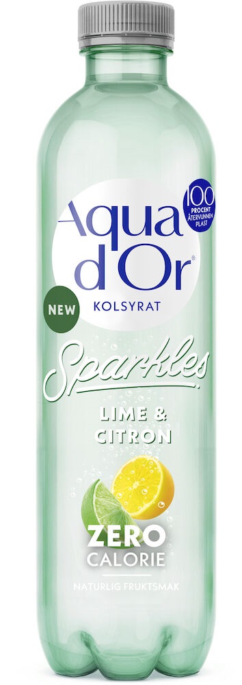 Aquador Lime & Citron Kolsyra 50cl*12