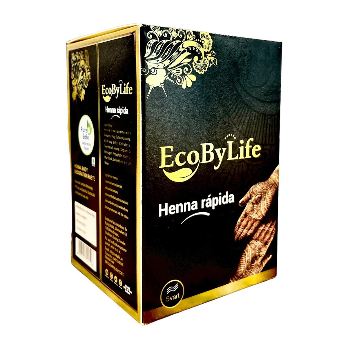 EcoBy Life Henna Cone Black 30gr*12*24