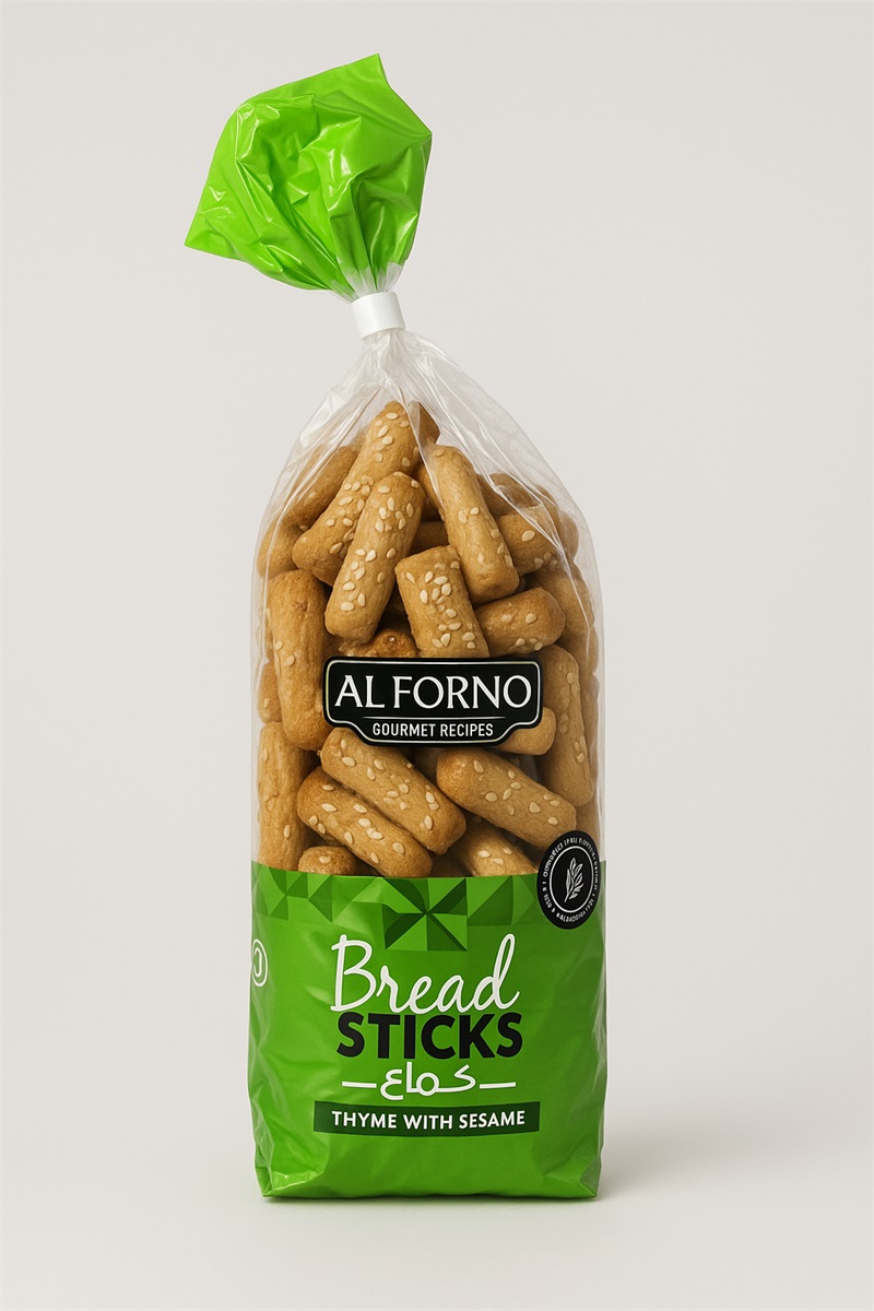 Al Forno Breadsticks Small Thyme 250gr*16 TEXT