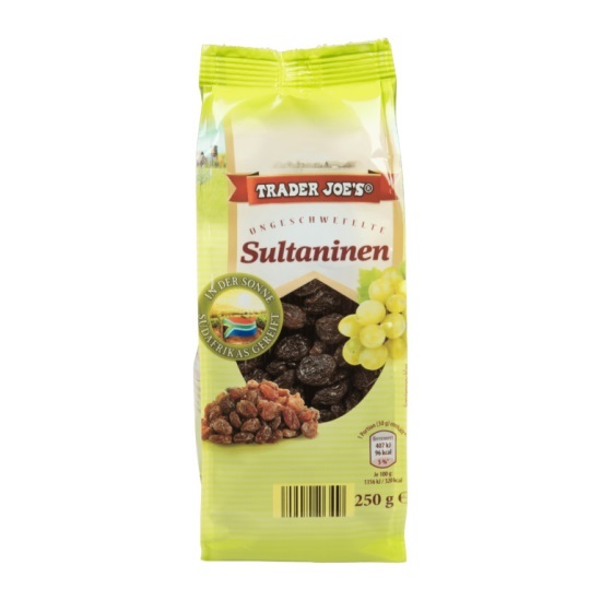 Russin Svart Trader Jo 250g*24 TEXT