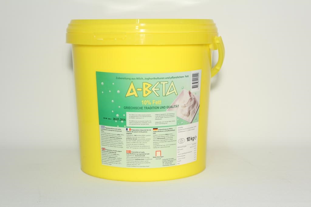 Yoghurt gul hink 10% 10kg