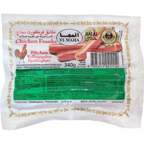 ELM Kyckling KorvFryst 340g*16