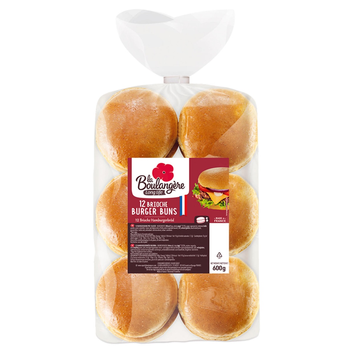 Brioche burger Fryst 12st*4