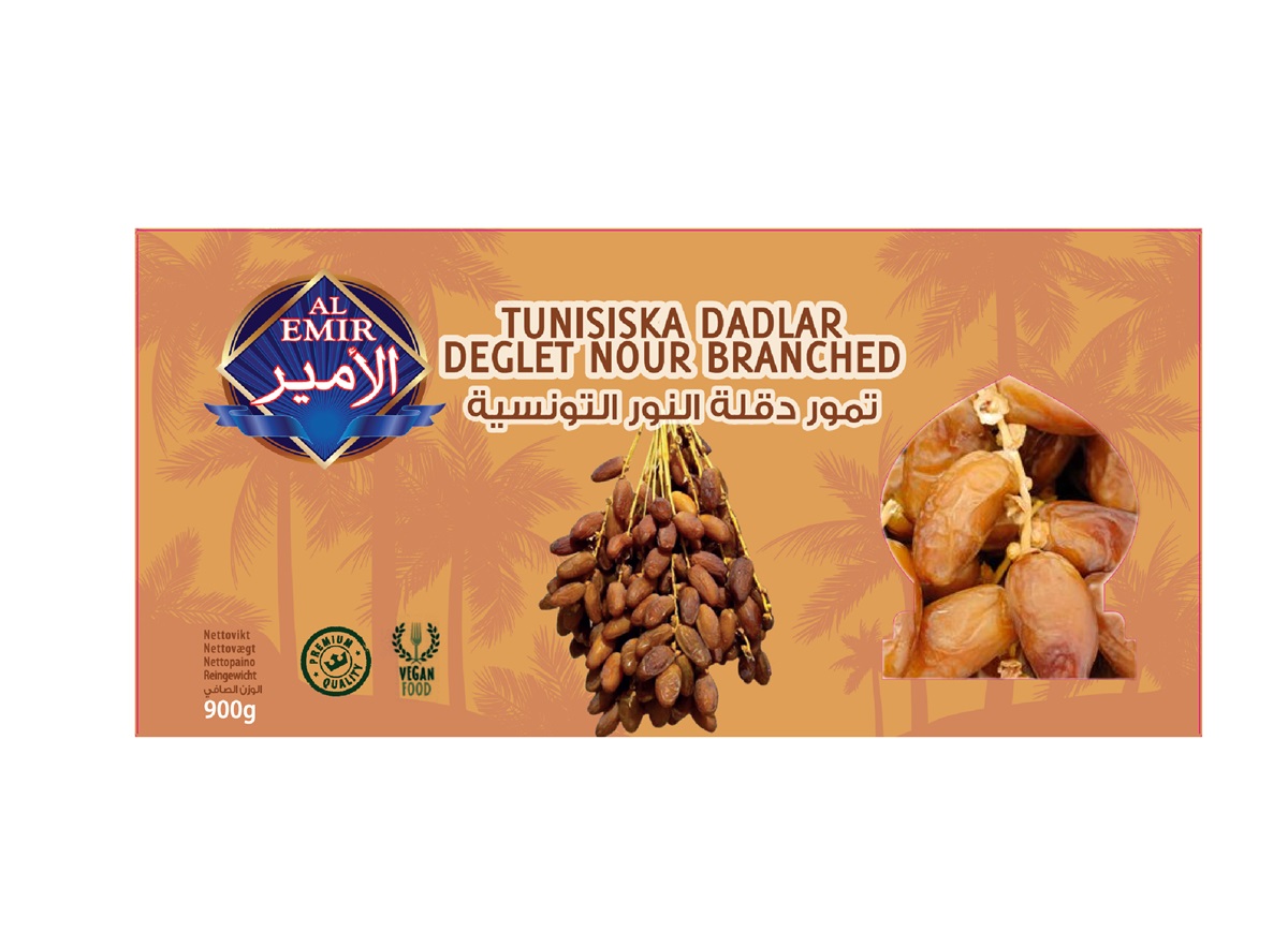 Tunisiska dadlar Branched 900gr*12