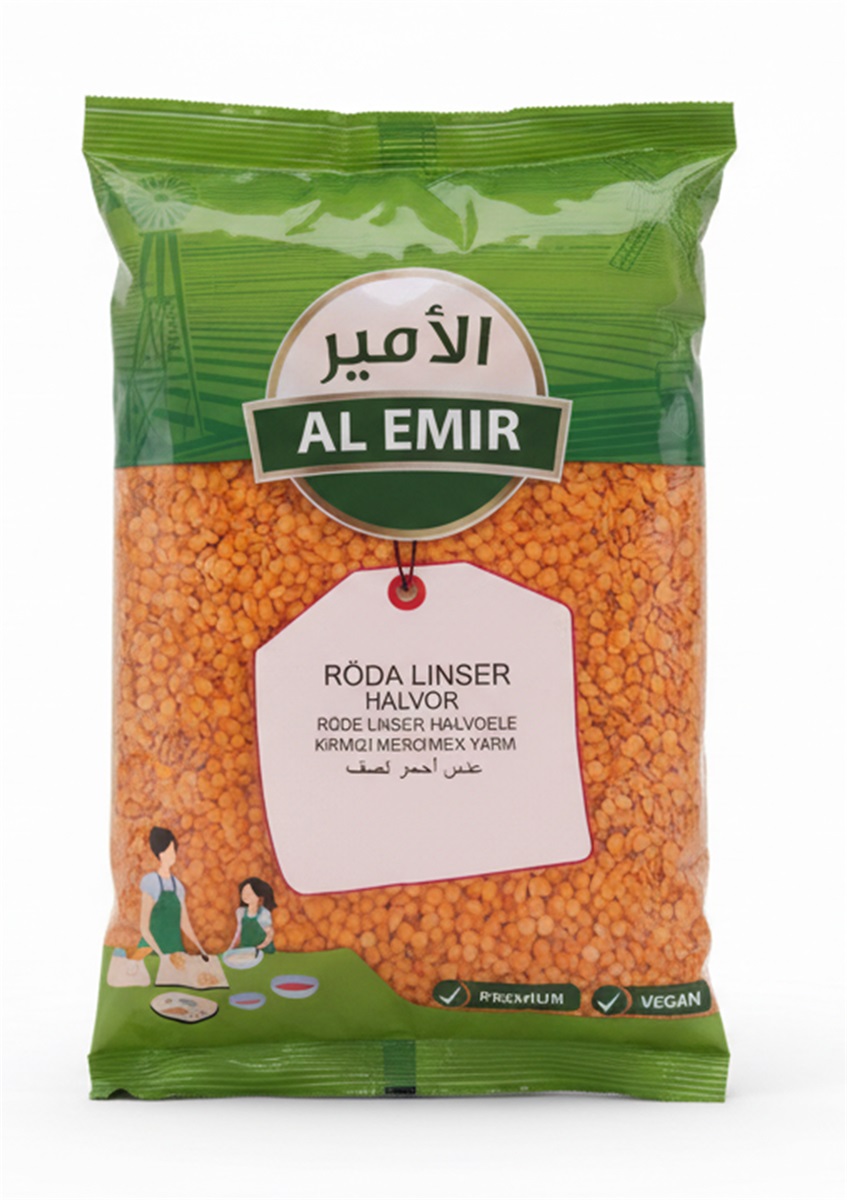 AM Röda Linser Halvor 800g*9