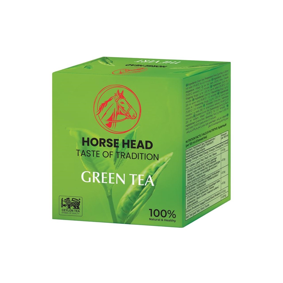 Horse Head Grönt Te Natural 400gr*24