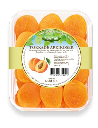 XAprikos Torkade Fruity Fresh 150gr*48