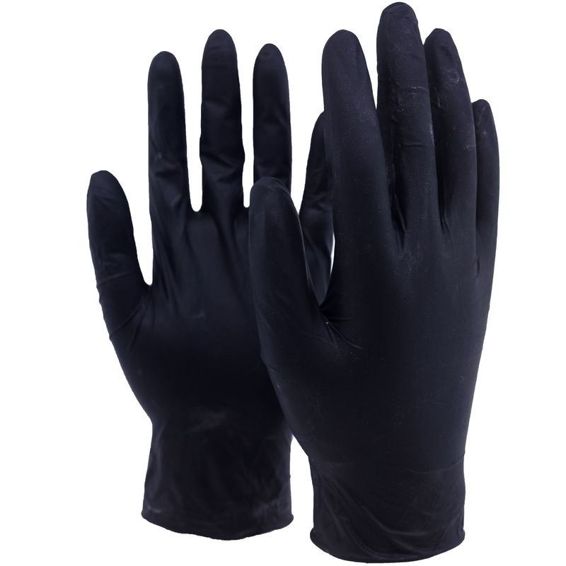 Handskar Nitrile Svarta MEDIUM 100ST*10