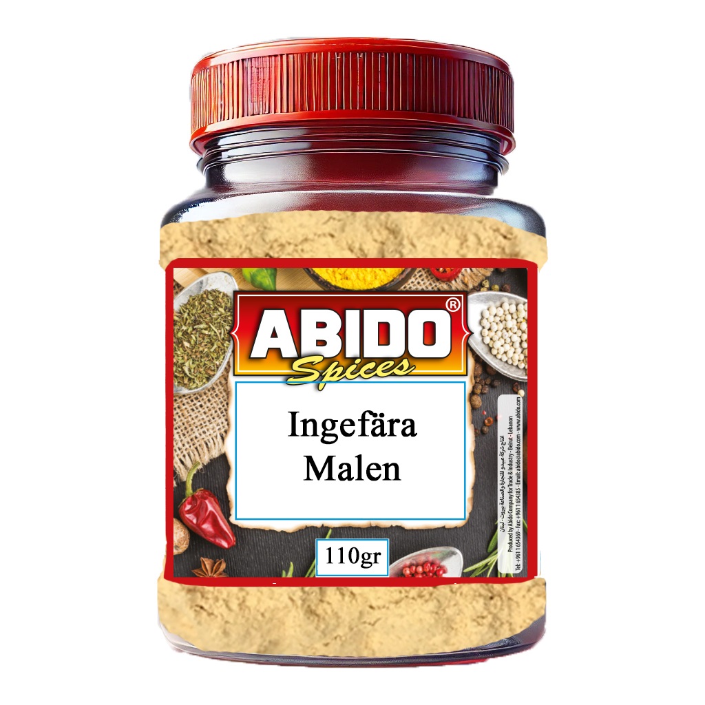 Abido Ingefära Malen 110gr*24