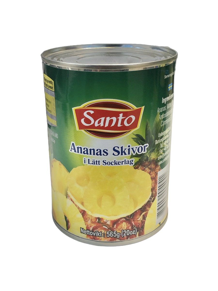 S Ananas ringar 565gr*24