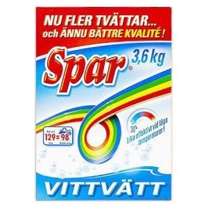 Spar Tvättmedel Vit 3,6kg*3