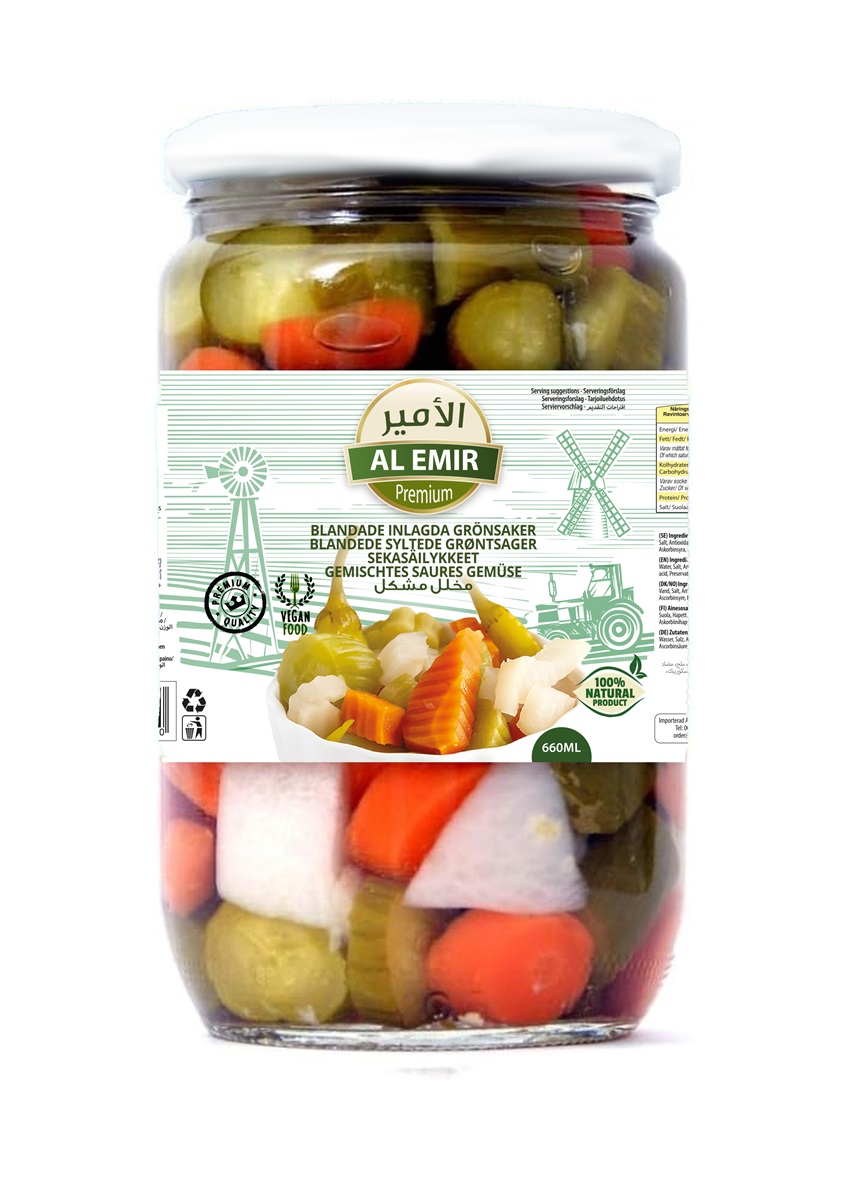 AE Blandade pickles 660 ml ×12