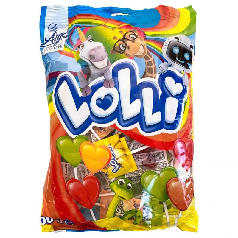 Klubbor Små Lolly Frukt100st*6