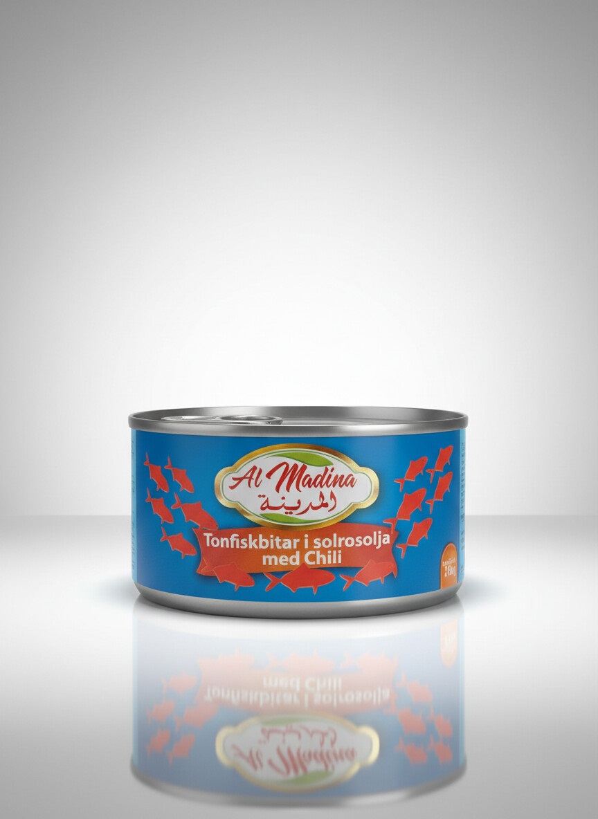 Tonfisk Bitar i olja med chili ALM  170g*48
