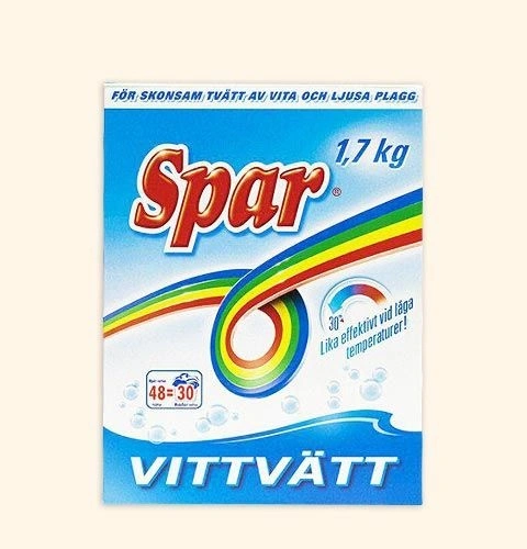 Spar Tvättmedel Vit 1,7kg*6