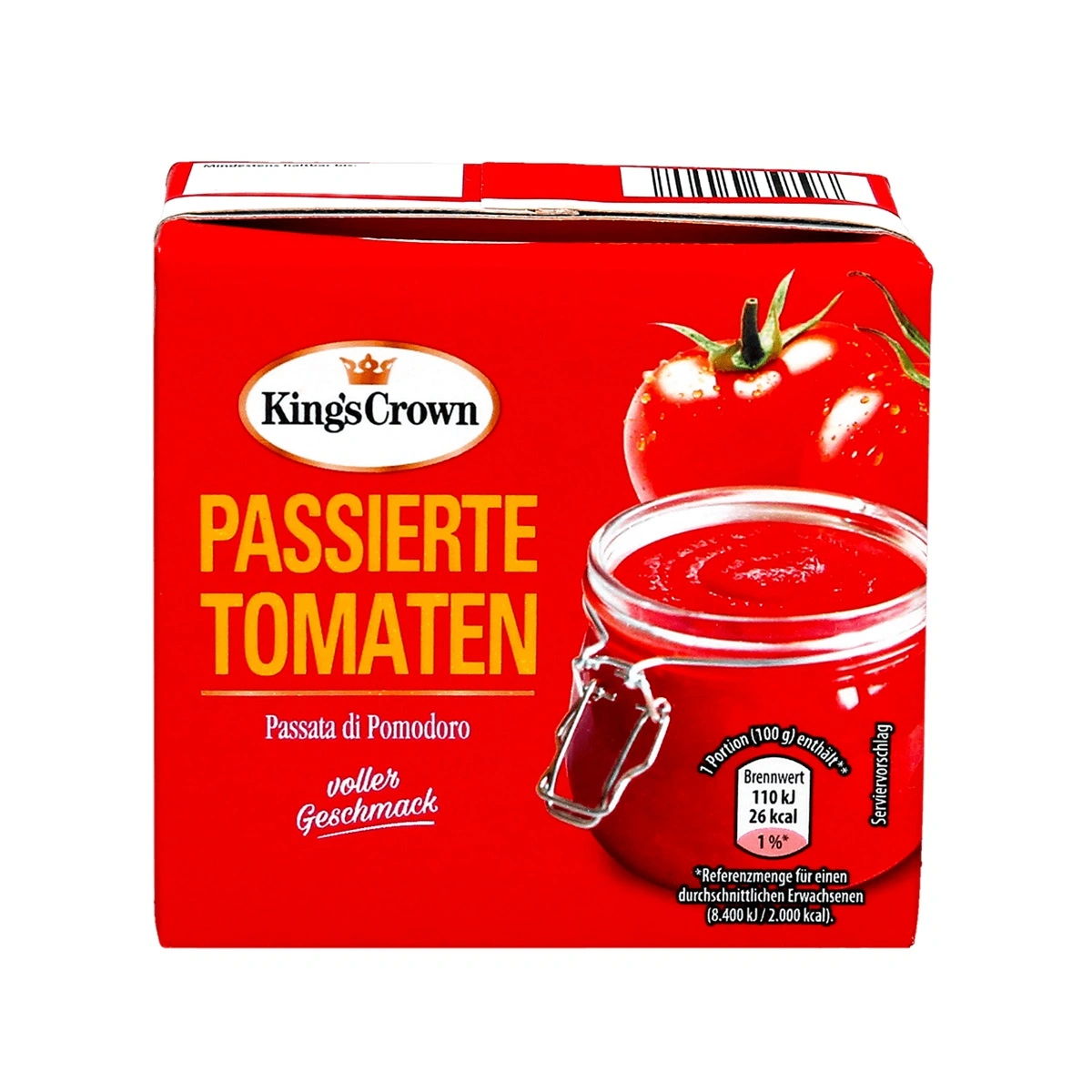 Tomater Passerade Kings Crown 500gr*12 TEXT