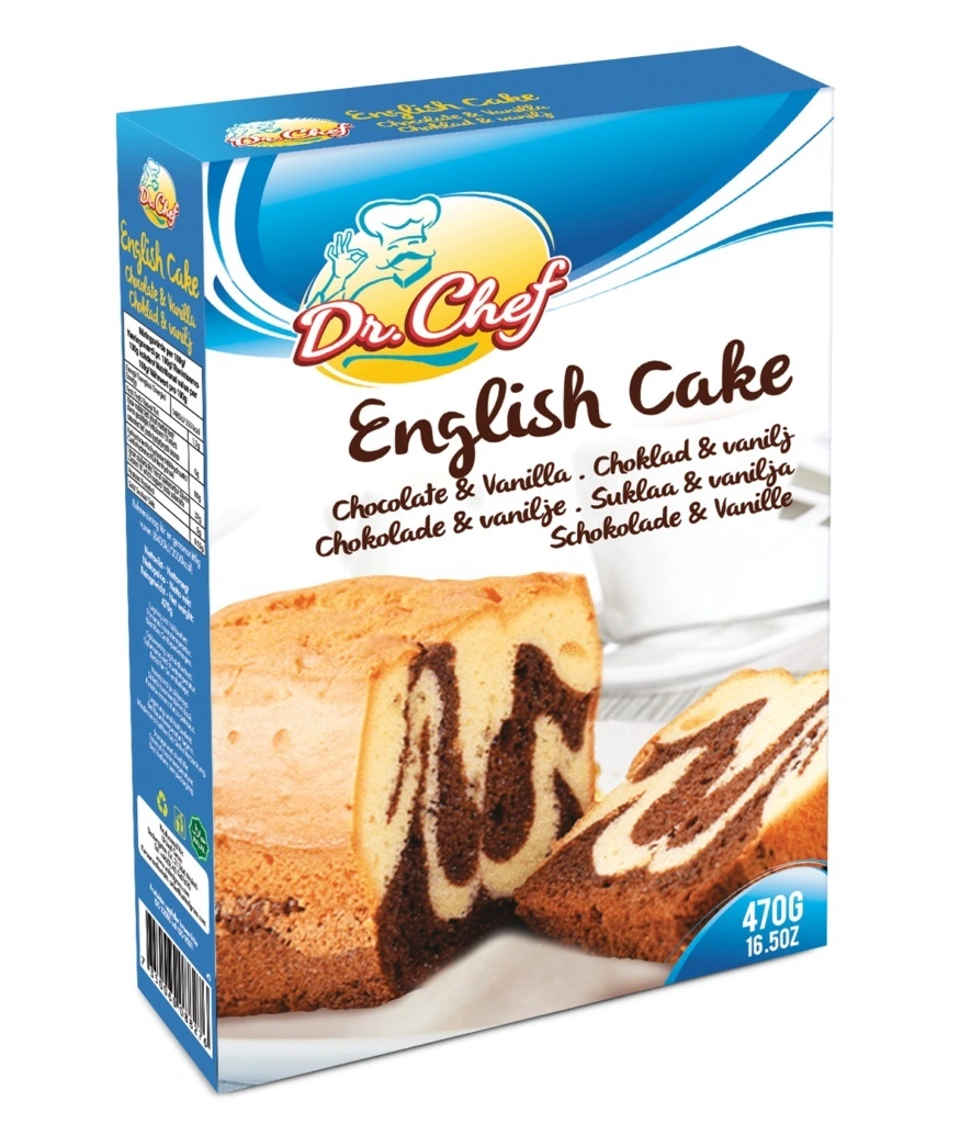 Dr English Cake Chocolate/Vanilla 470gr*12