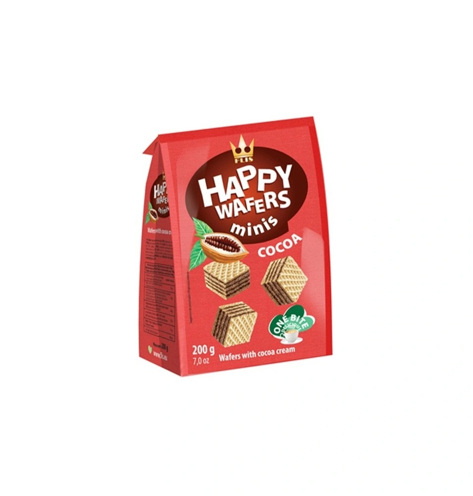 Happy Wafers Cocoa 200gr*10