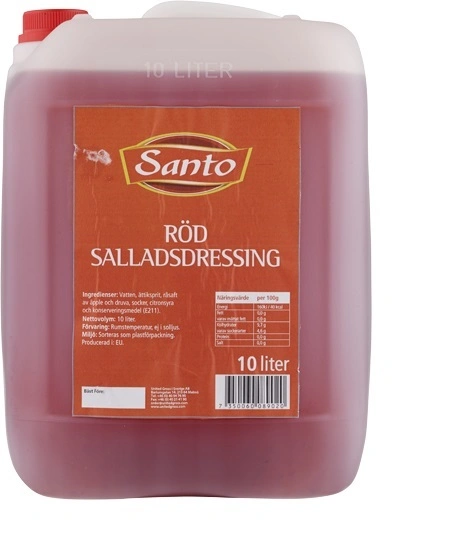Röd Salladsdressing Vinäg- 10L