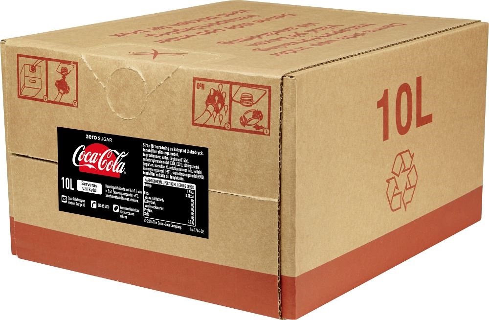 Bib Coca Cola  Zero 10 L