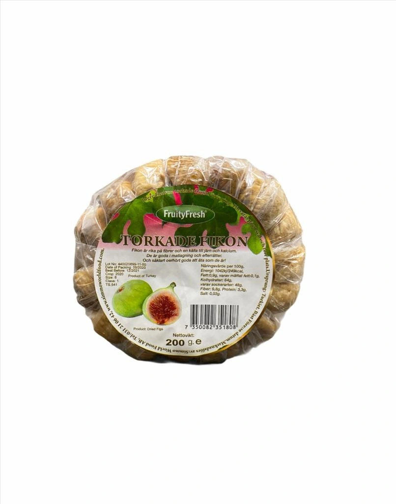 Fikon Torkade Fruity size 8 200gr*48