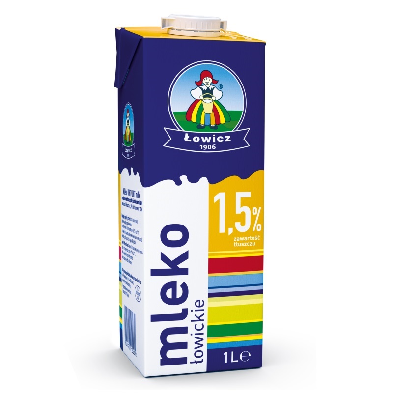 Lowic UHT Mjölk 1,5% 1L*12