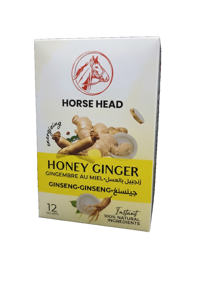 Horse Head Instant Honey Ginger&Ginseng 8gr*12*24