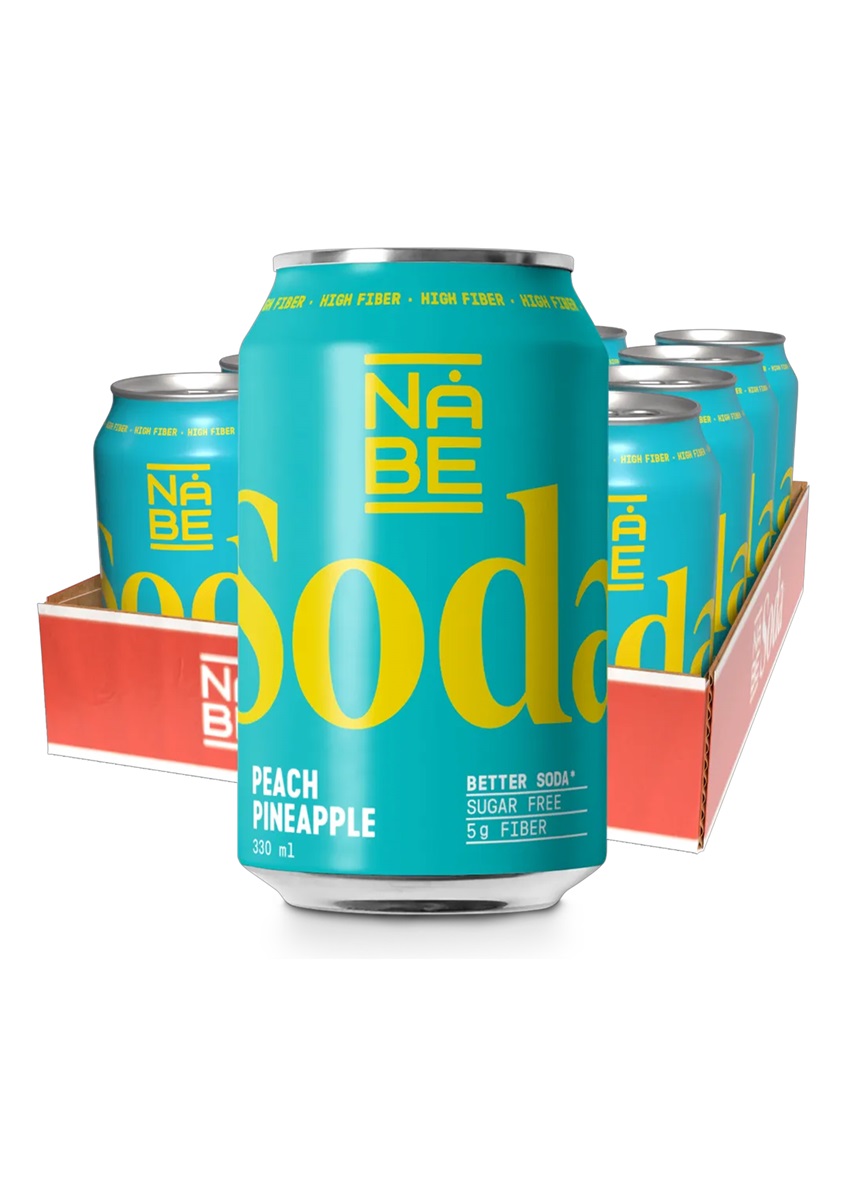 Nåbe Soda Peach Pineapple 33cl*12