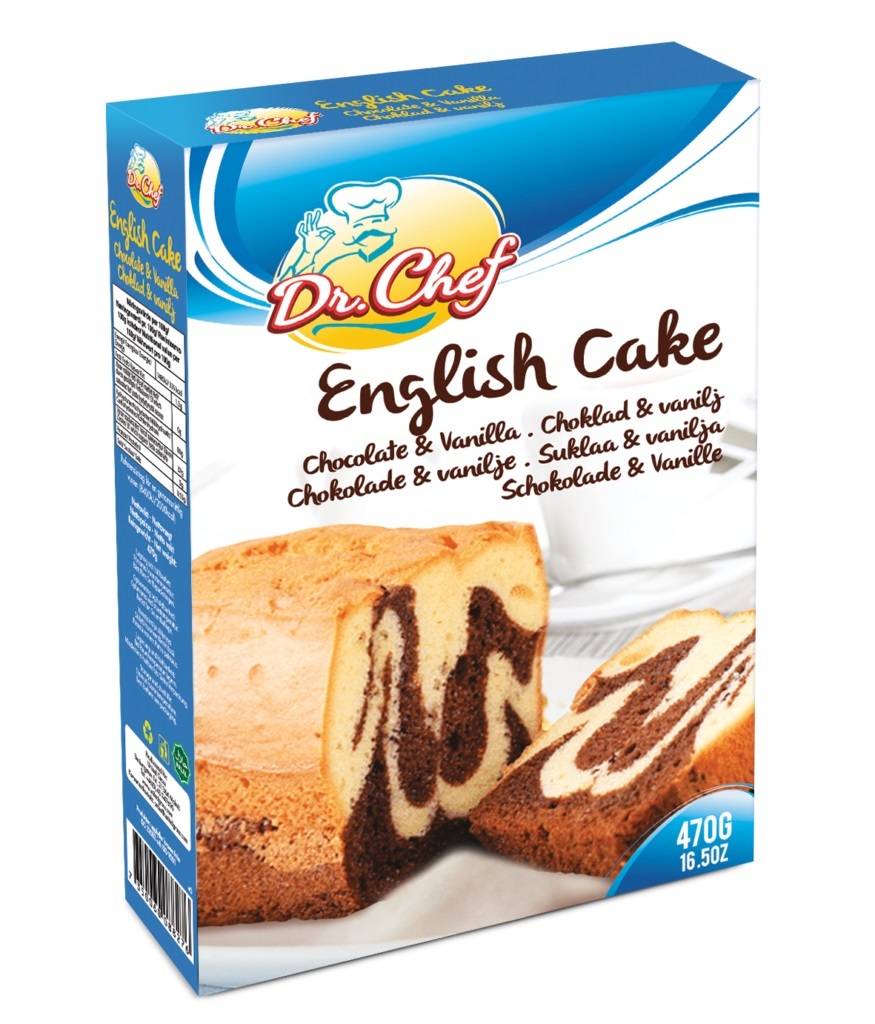 Dr English Cake Chocolate/Vanilla 470gr*12