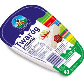 Lowic Twarog Halvfet 250gr*12