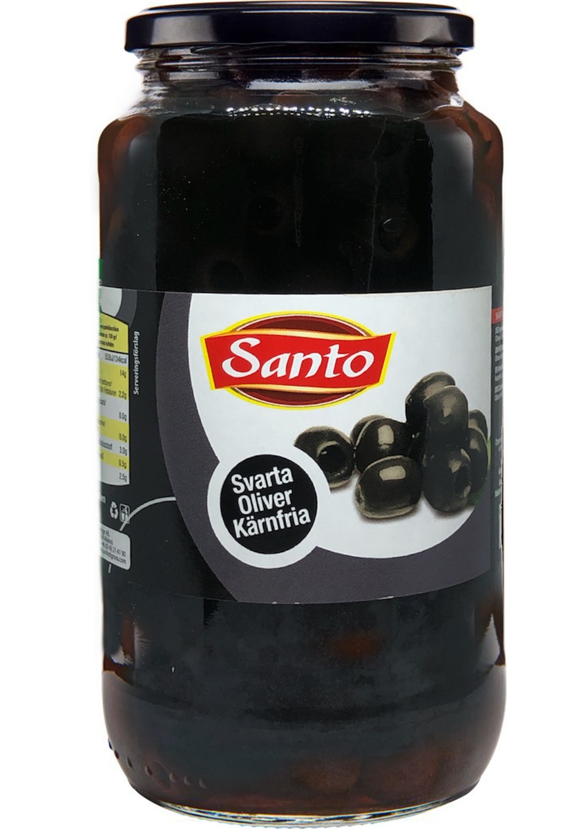 Svarta oliver KF santo i glas 935gr*6