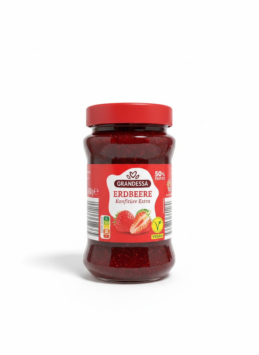 Marmelad Grandessa Jordgubb 450g*12 TEXT