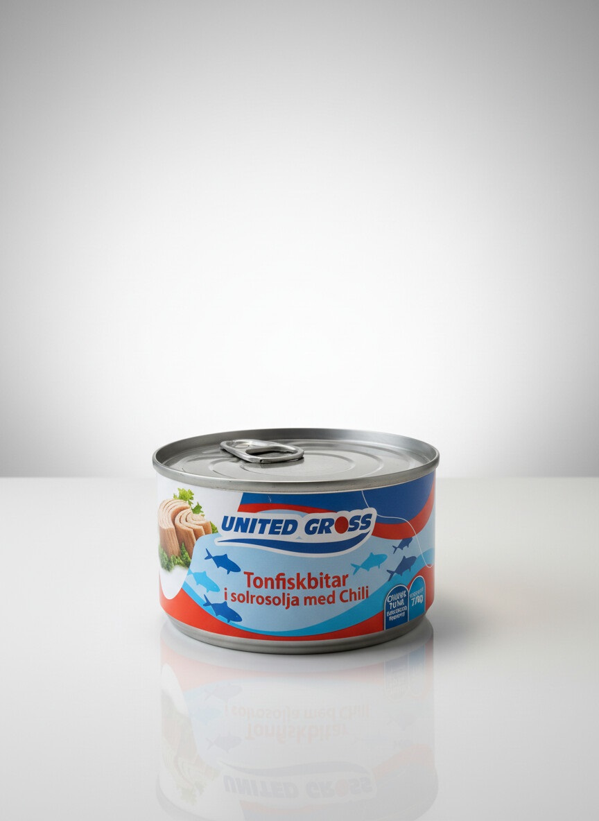 Tonfisk Bitar i olja med chili Santo170g*48