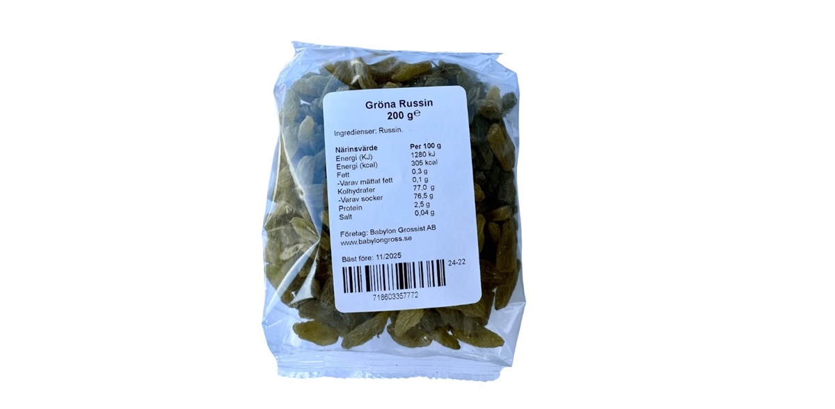 Russin Gröna 200gr*12