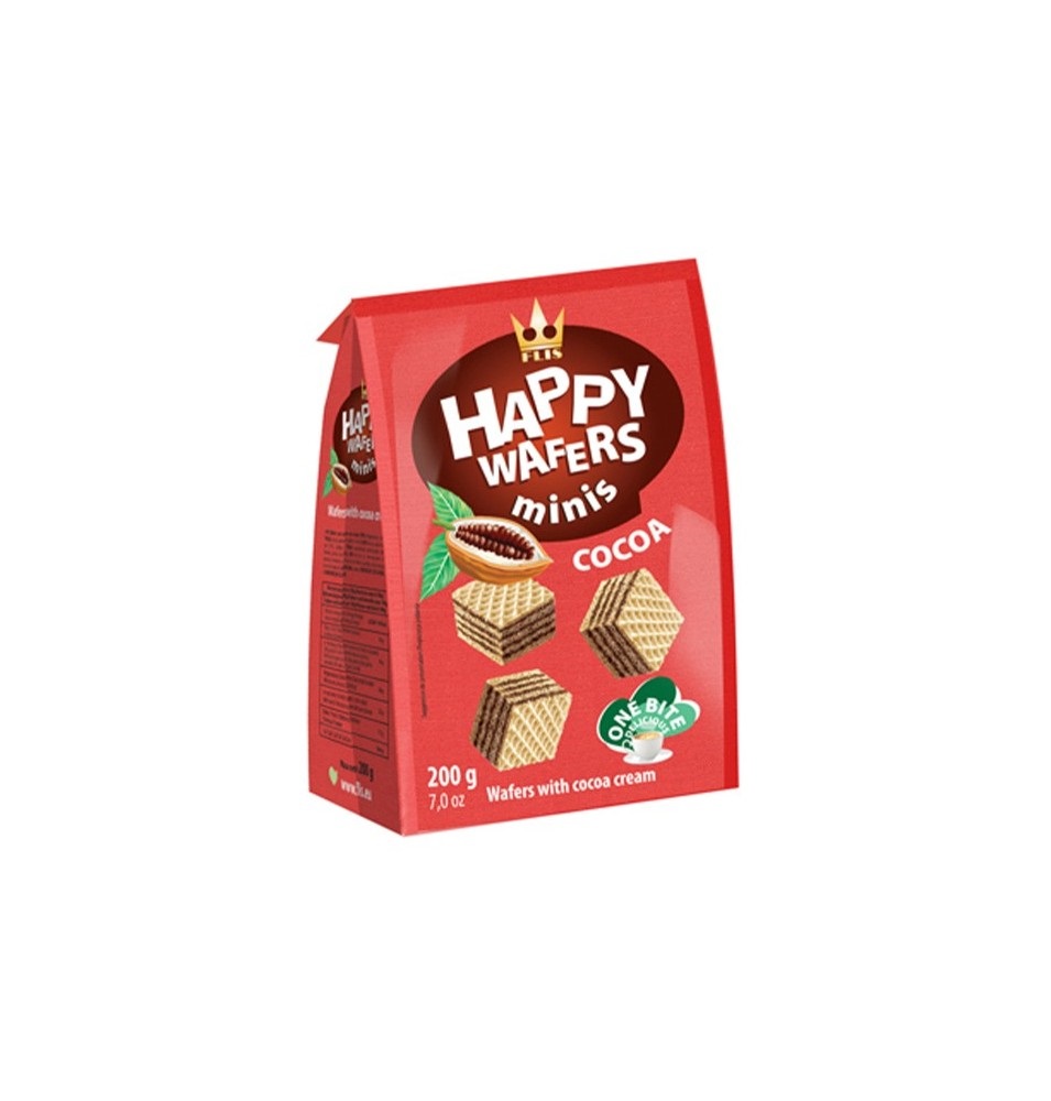 Happy Wafers Cocoa 200gr*10