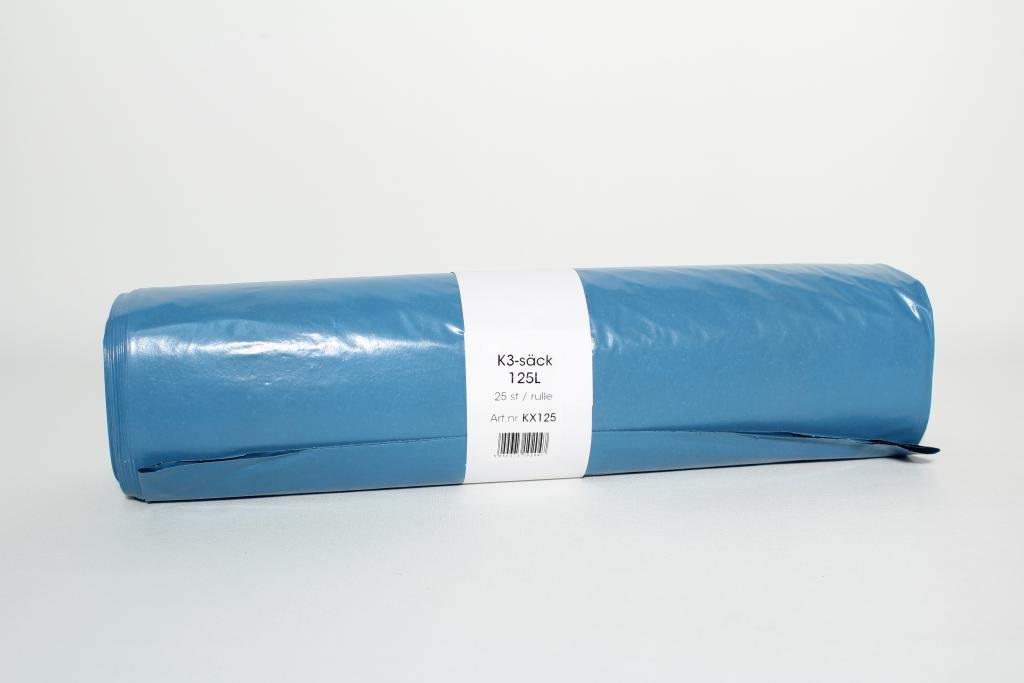 Sopsäck Blå 125L 25st*6