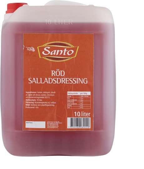 Röd Salladsdressing Vinäg- 10L
