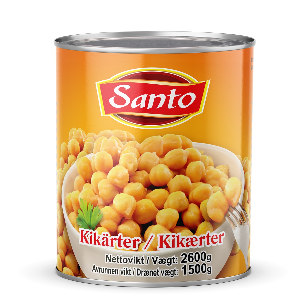 Santo kikärter 2,5kg*6