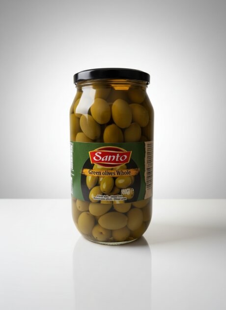 Santo Grekiska gröna oliver 1kg*4