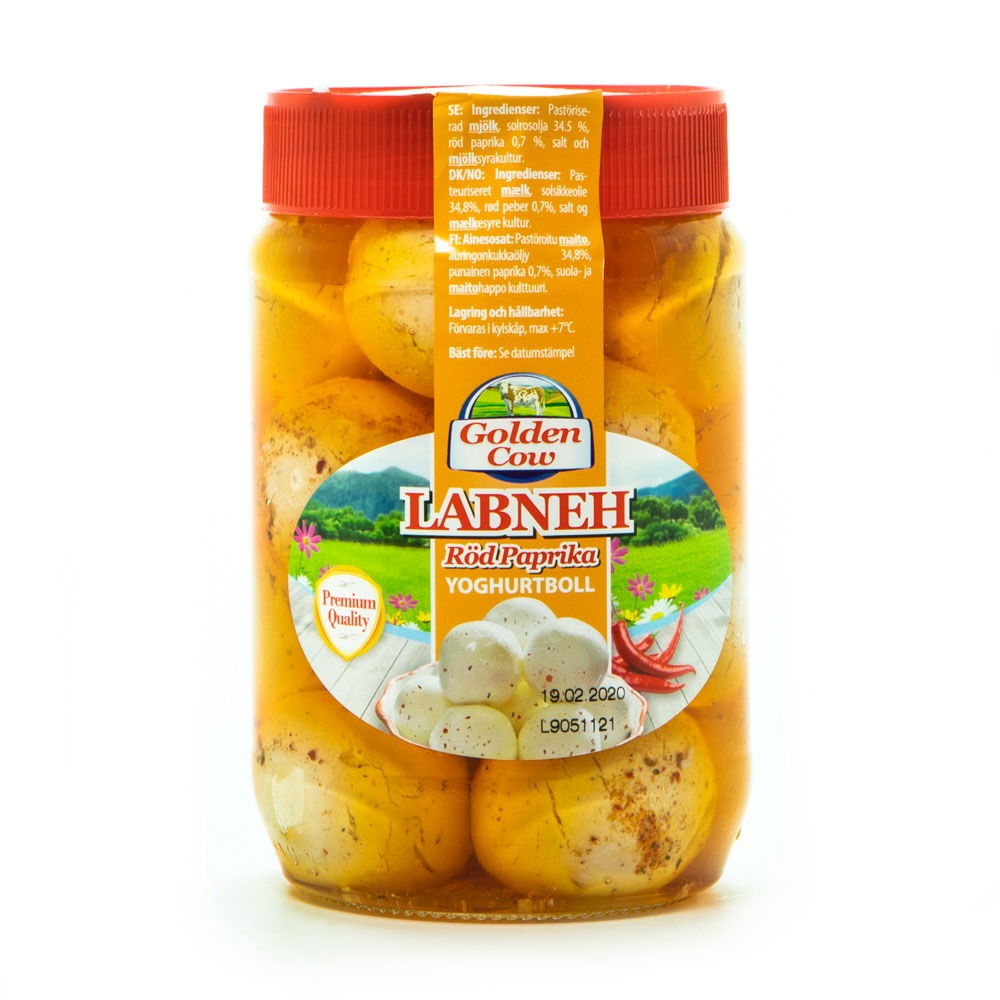 GC Labneh Yoghurt boll röd paprika 425gr*12